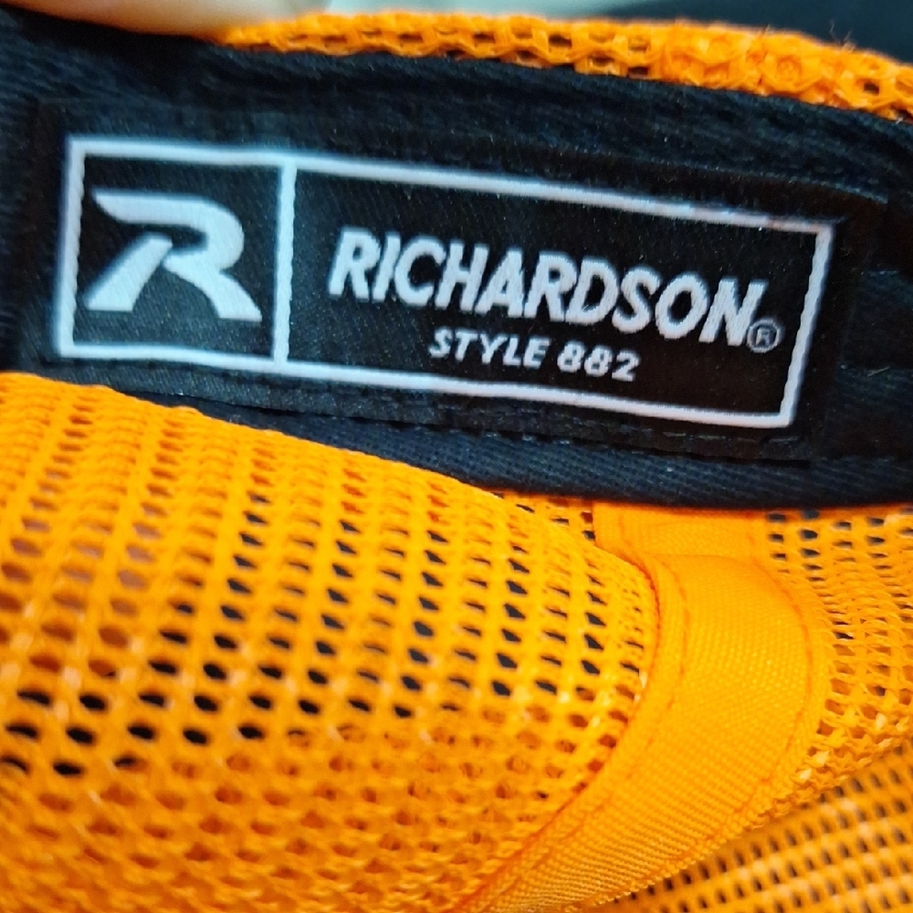 Richardson Hunter Orange Dream Ranch Lodge Baseball Trucker Hat - Picture 2 of 4